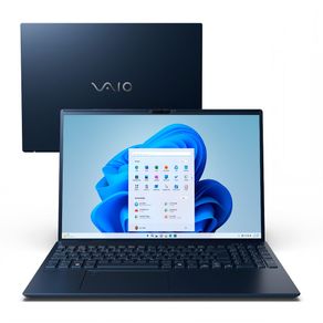 Notebook VAIO FE16 AMD Ryzen 7-5825U Windows 11 Home 16GB RAM 512GB SSD 16" IPS WUXGA - Cinza Grafite